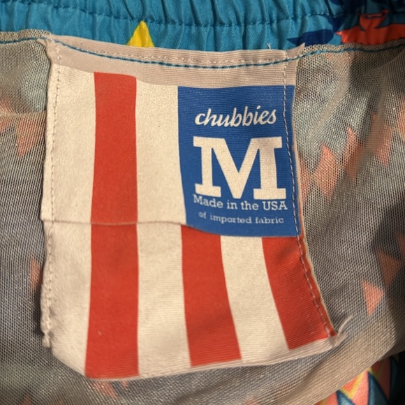 Chubbies 4” Swim Trunks Men’s Size Medium, VGUC - Picture 3 of 8